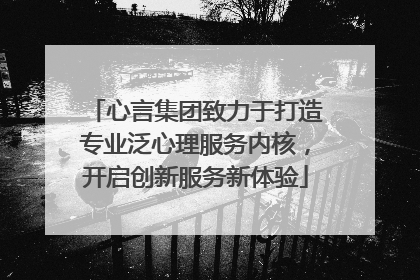 心言集团致力于打造专业泛心理服务内核，开启创新服务新体验