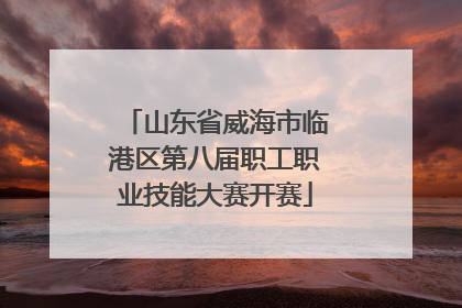 山东省威海市临港区第八届职工职业技能大赛开赛