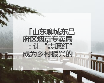 山东聊城东昌府区烟草专卖局：让“志愿红”成为乡村振兴的亮丽底色