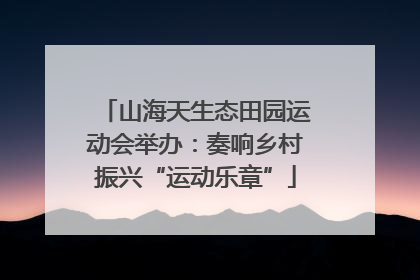 山海天生态田园运动会举办：奏响乡村振兴“运动乐章”