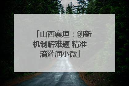 山西襄垣：创新机制解难题 精准滴灌润小微