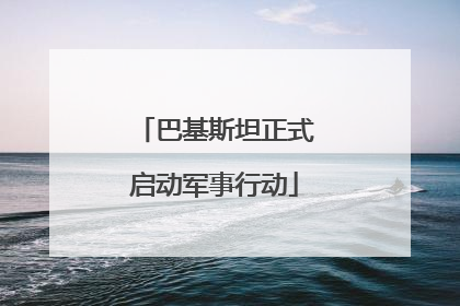 巴基斯坦正式启动军事行动