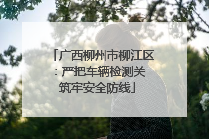 广西柳州市柳江区：严把车辆检测关 筑牢安全防线