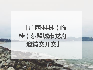 广西·桂林（临桂）东盟城市龙舟邀请赛开赛