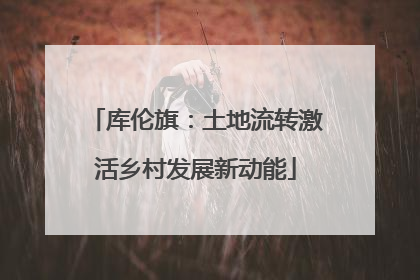 库伦旗：土地流转激活乡村发展新动能