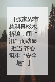 张家界市慈利县杉木桥镇：闻“汛”而动显担当 齐心筑牢“安全堤”
