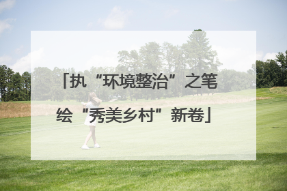 执“环境整治”之笔 绘“秀美乡村”新卷