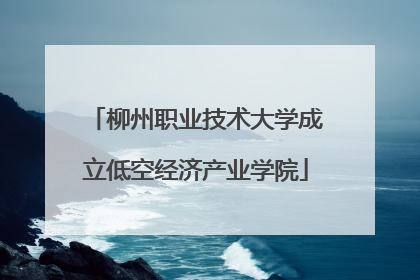柳州职业技术大学成立低空经济产业学院