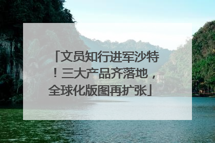 文员知行进军沙特！三大产品齐落地，全球化版图再扩张
