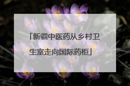 新疆中医药从乡村卫生室走向国际药柜
