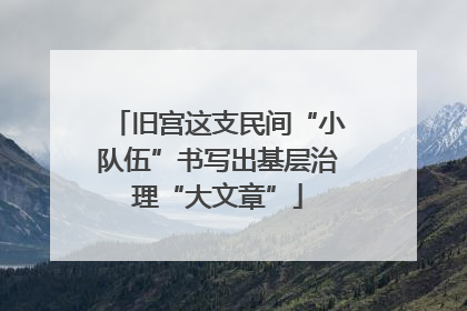 旧宫这支民间“小队伍”书写出基层治理“大文章”
