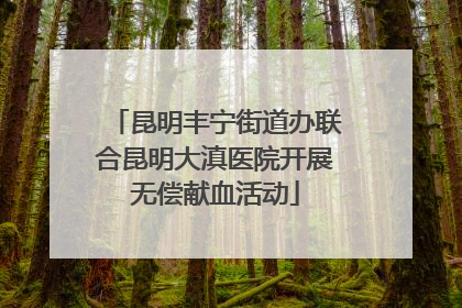 昆明丰宁街道办联合昆明大滇医院开展无偿献血活动