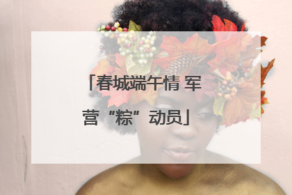 春城端午情 军营“粽”动员