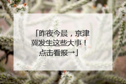 昨夜今晨，京津冀发生这些大事！点击看报→