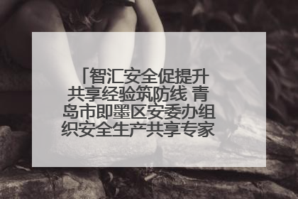 智汇安全促提升 共享经验筑防线 青岛市即墨区安委办组织安全生产共享专家现场观摩学习活动