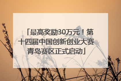 最高奖励30万元！第十四届中国创新创业大赛青岛赛区正式启动
