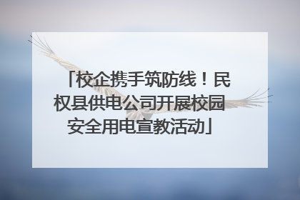 校企携手筑防线！民权县供电公司开展校园安全用电宣教活动
