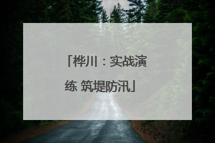 桦川：实战演练 筑堤防汛