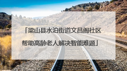 梁山县水泊街道文昌阁社区帮助高龄老人解决智能难题