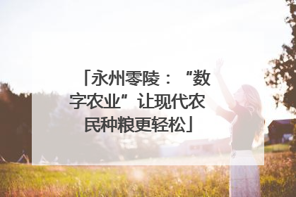 永州零陵：“数字农业”让现代农民种粮更轻松