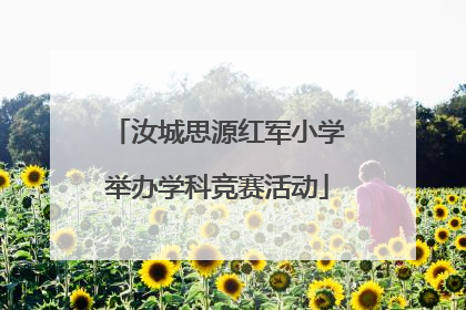 汝城思源红军小学举办学科竞赛活动