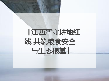 江西严守耕地红线 共筑粮食安全与生态根基