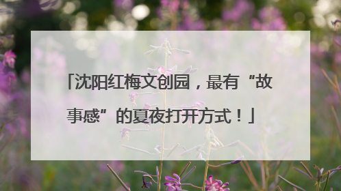 沈阳红梅文创园，最有“故事感”的夏夜打开方式！