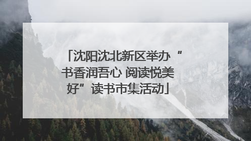 沈阳沈北新区举办“书香润吾心 阅读悦美好”读书市集活动
