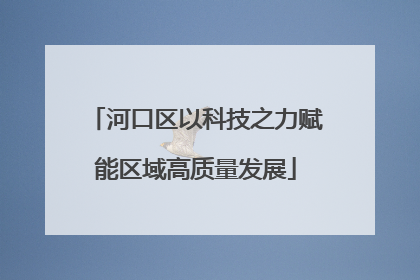 河口区以科技之力赋能区域高质量发展