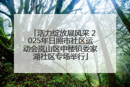 活力绽放展风采 2025年日照市社区运动会岚山区中楼镇娄家湖社区专场举行