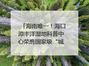 海南唯一！海口潭丰洋湿地科普中心荣膺国家级“城市儿童友好空间建设园区”称号