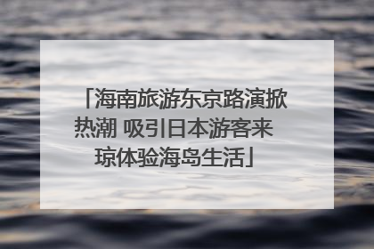 海南旅游东京路演掀热潮 吸引日本游客来琼体验海岛生活