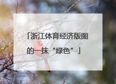浙江体育经济版图的一抹“绿色”