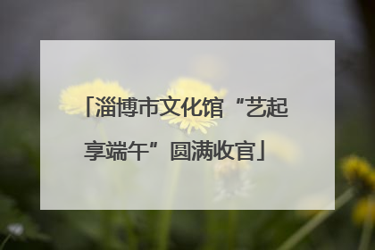 淄博市文化馆“艺起享端午”圆满收官