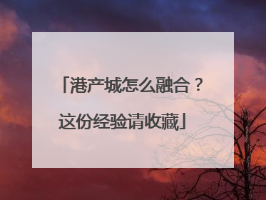 港产城怎么融合？这份经验请收藏