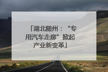 湖北随州：“专用汽车走廊”掀起产业新变革