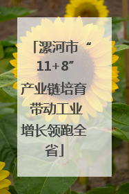 漯河市“11+8”产业链培育 带动工业增长领跑全省