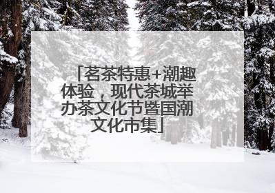 茗茶特惠+潮趣体验，现代茶城举办茶文化节暨国潮文化市集