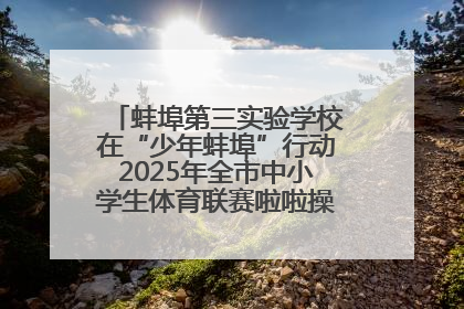 蚌埠第三实验学校在“少年蚌埠”行动2025年全市中小学生体育联赛啦啦操比赛中获佳绩