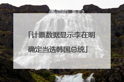 计票数据显示李在明确定当选韩国总统