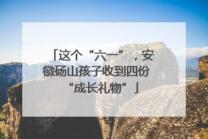 这个“六一”，安徽砀山孩子收到四份“成长礼物”