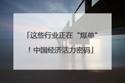 这些行业正在“爆单”！中国经济活力密码