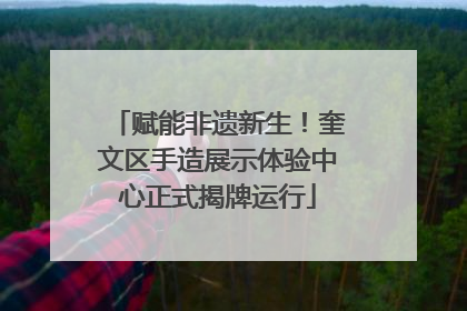 赋能非遗新生！奎文区手造展示体验中心正式揭牌运行