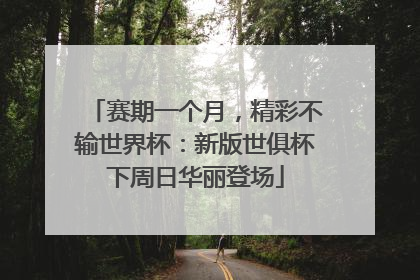 赛期一个月，精彩不输世界杯：新版世俱杯下周日华丽登场