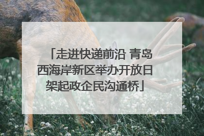 走进快递前沿 青岛西海岸新区举办开放日架起政企民沟通桥