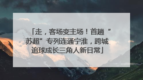 走，客场变主场！首趟“苏超”专列连通宁淮，跨城追球成长三角人新日常