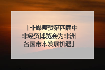 非媒盛赞第四届中非经贸博览会为非洲各国带来发展机遇