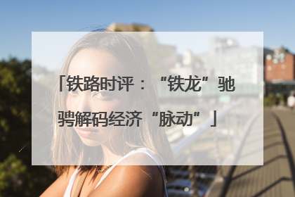 铁路时评：“铁龙”驰骋解码经济“脉动”