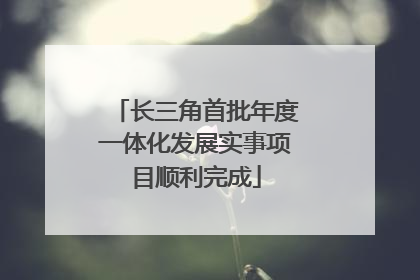 长三角首批年度一体化发展实事项目顺利完成