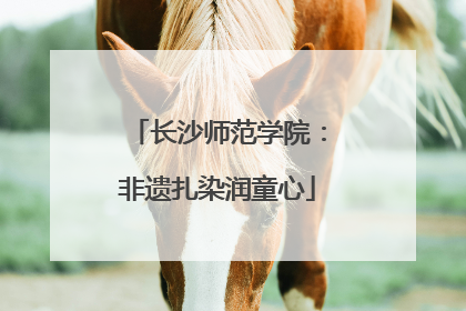 长沙师范学院：非遗扎染润童心